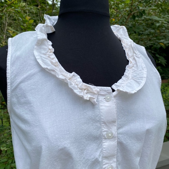 Vintage 90s Ruffle Cottagecore Romantic Blouse - Picture 6 of 8